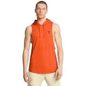 Under Armour Men's Project Rock Payoff Hoodie, (800) Team Orange Black, Small